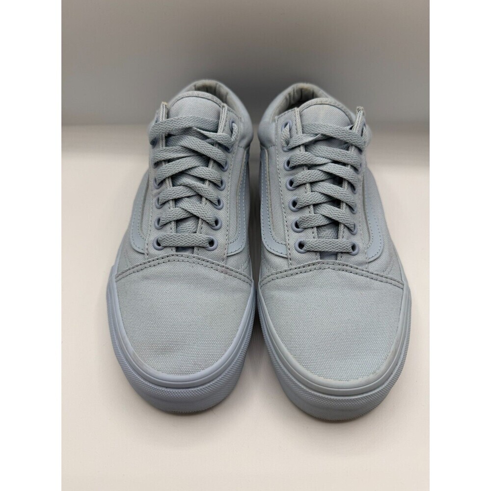 Vans Old Skool Light Blue Mono Canvas Sneakers Men's Size 8 Women's 9.5